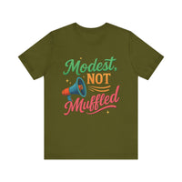 Modest Not Muffled Tee – Islamic Empowerment Hijabi T-Shirt - Modestly Vogue 