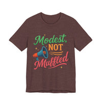 Modest Not Muffled Tee – Islamic Empowerment Hijabi T-Shirt - Modestly Vogue 