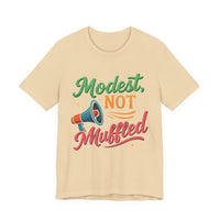 Modest Not Muffled Tee – Islamic Empowerment Hijabi T-Shirt - Modestly Vogue 