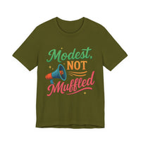 Modest Not Muffled Tee – Islamic Empowerment Hijabi T-Shirt - Modestly Vogue 