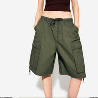 Workwear Shorts Summer Loose Shorts Quality All-Match Thin Trendy Trendy Capris Pants