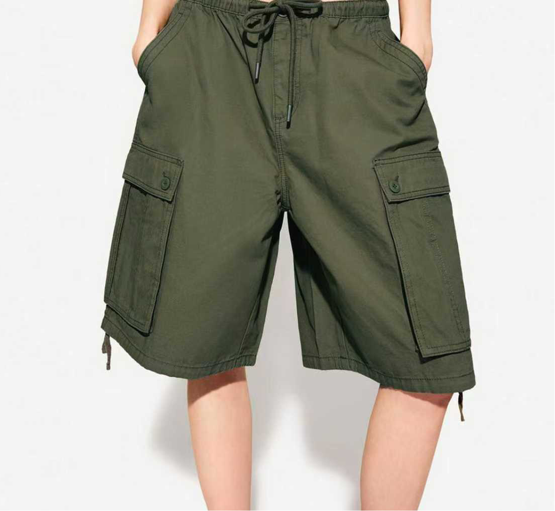 Workwear Shorts Summer Loose Shorts Quality All-Match Thin Trendy Trendy Capris Pants