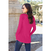 Basic Bae Full Size Round Neck Long Sleeve T-Shirt - Modestly Vogue 