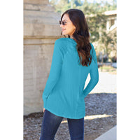 Basic Bae Full Size Round Neck Long Sleeve T-Shirt - Modestly Vogue 