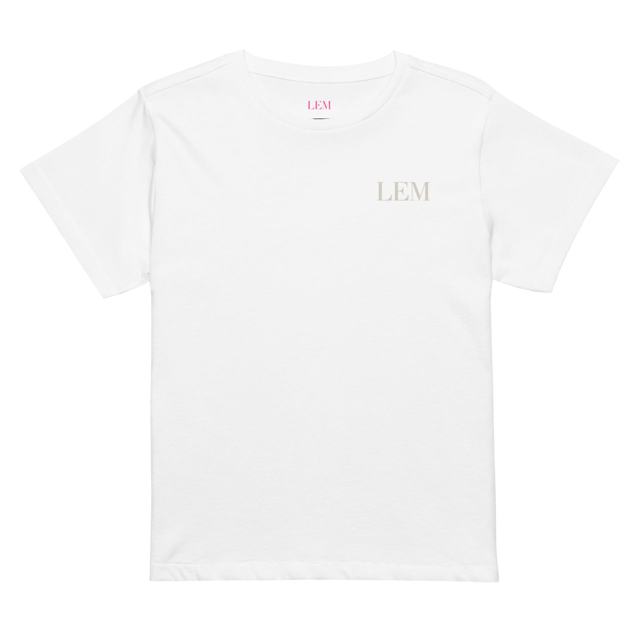 LEM Core White Tee | Sand - Modestly Vogue 
