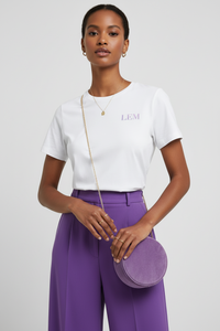LEM Core White Tee | Violet Veil - Modestly Vogue 